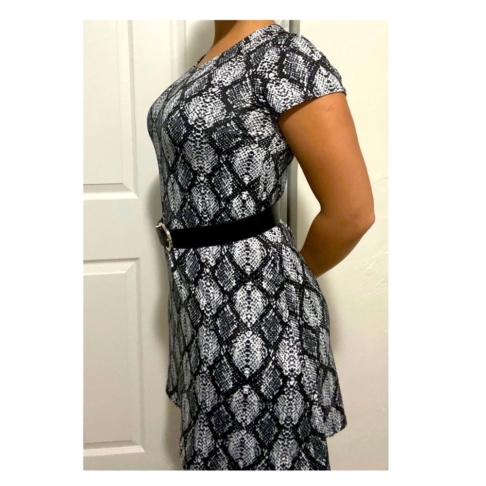 Snake Print Tshirt Dress